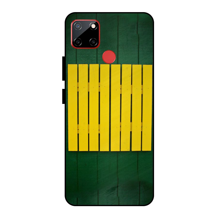 Yellow Fence Metal Back Case for Realme C12