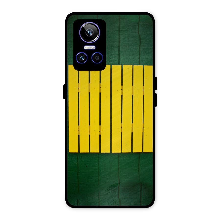 Yellow Fence Metal Back Case for Realme GT Neo 3