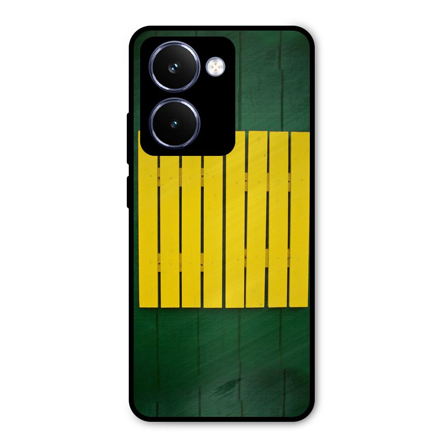 Yellow Fence Metal Back Case for Realme P3 Ultra