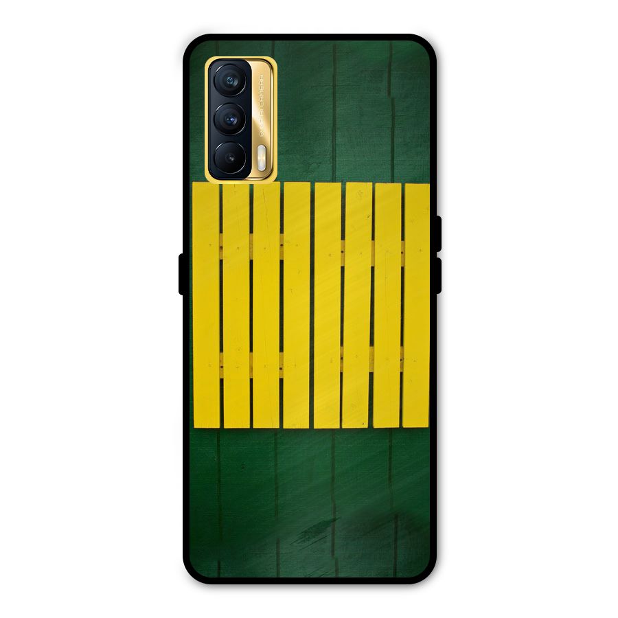 Yellow Fence Metal Back Case for Realme X7