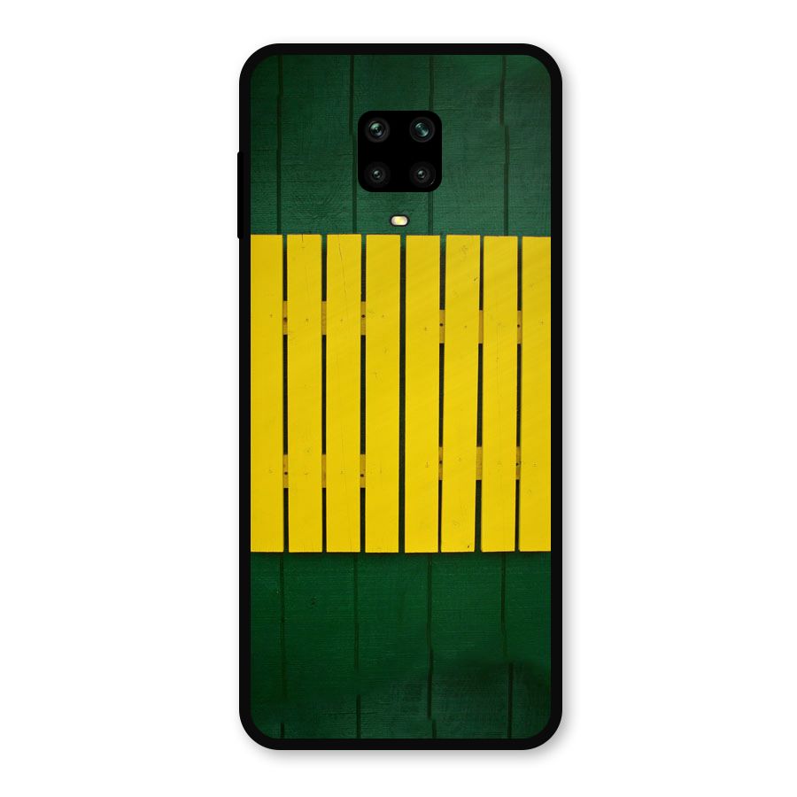 Yellow Fence Metal Back Case for Redmi Note 9 Pro Max