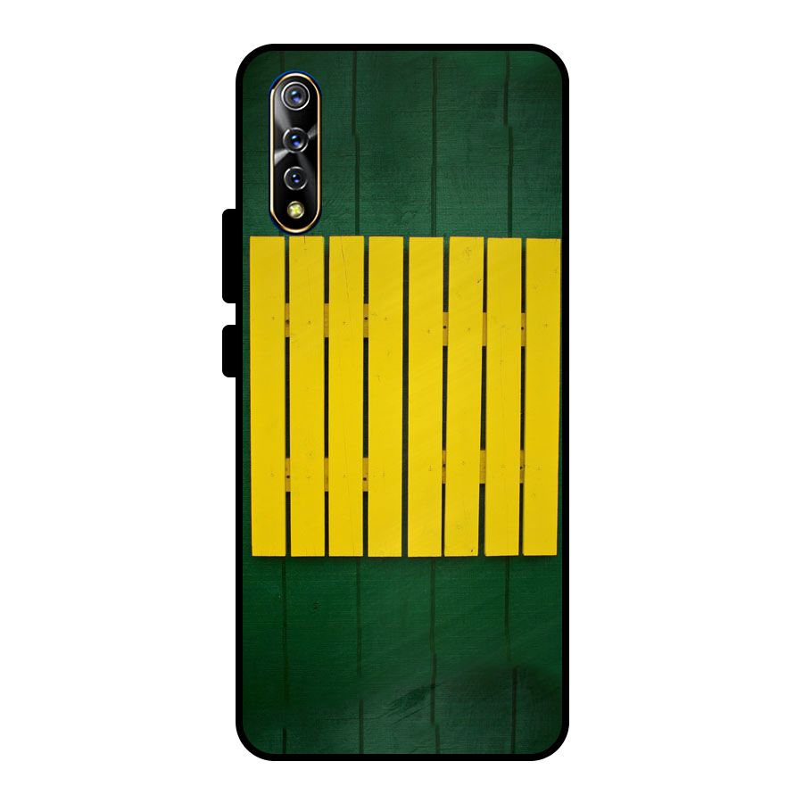 Yellow Fence Metal Back Case for Vivo S1