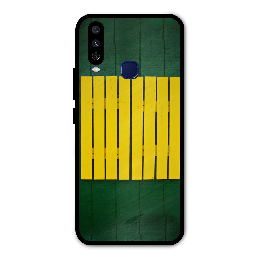 Yellow Fence Metal Back Case for Vivo V17