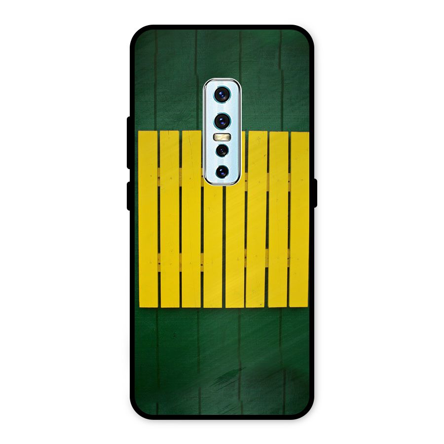 Yellow Fence Metal Back Case for Vivo V17 Pro