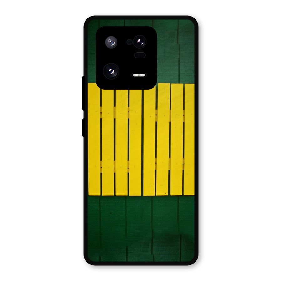Yellow Fence Metal Back Case for Xiaomi 13 Pro
