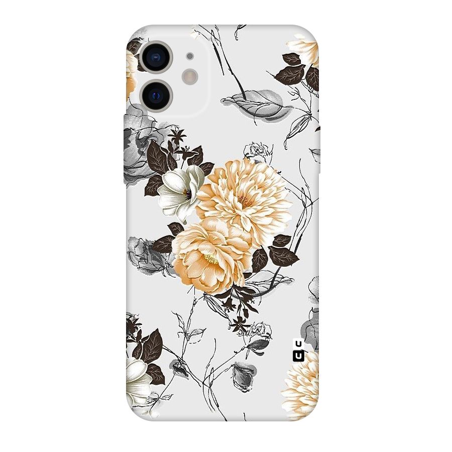 Yellow Floral Original Polycarbonate Back Case for iPhone 11