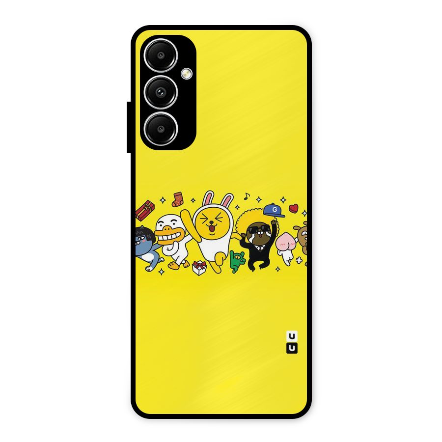 Yellow Friends Metal Back Case for Galaxy A05s