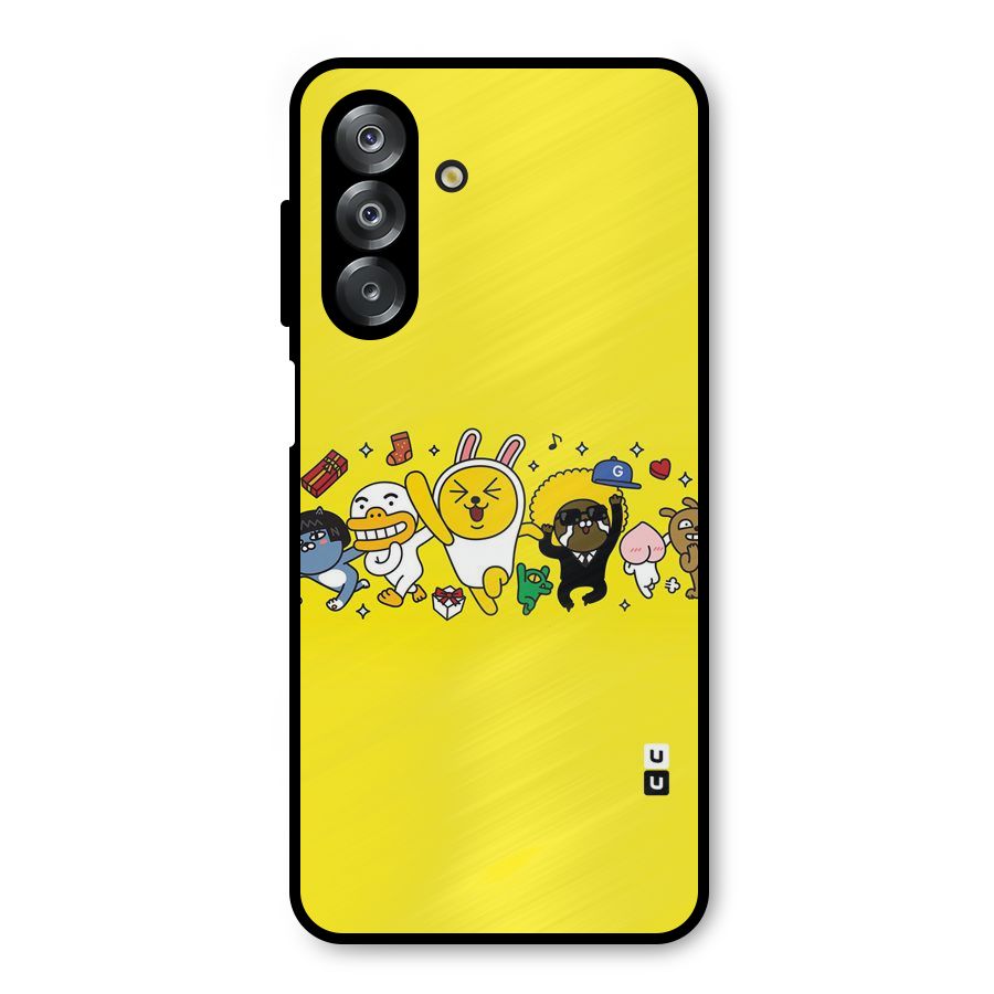 Yellow Friends Metal Back Case for Galaxy A26