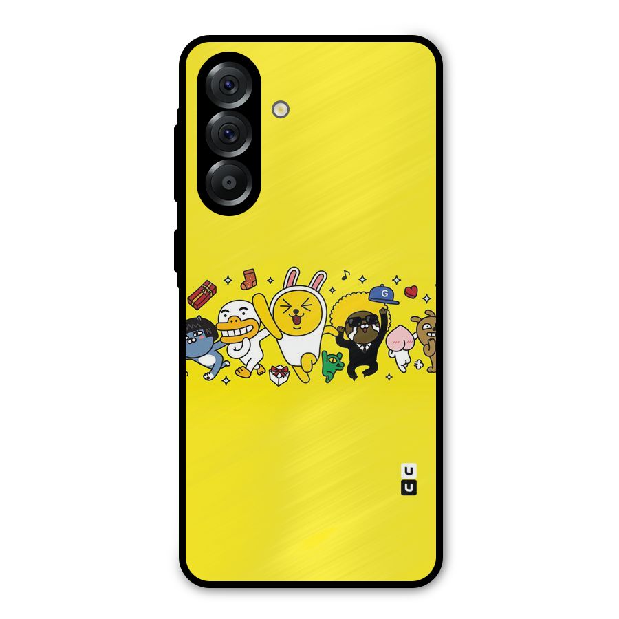 Yellow Friends Metal Back Case for Galaxy A56