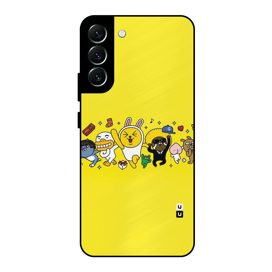 Yellow Friends Metal Back Case for Galaxy S22 Plus 5G