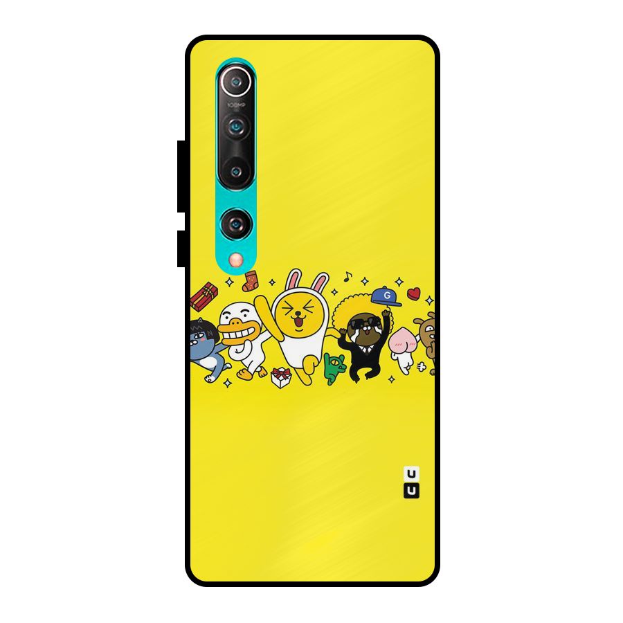 Yellow Friends Metal Back Case for Mi 10