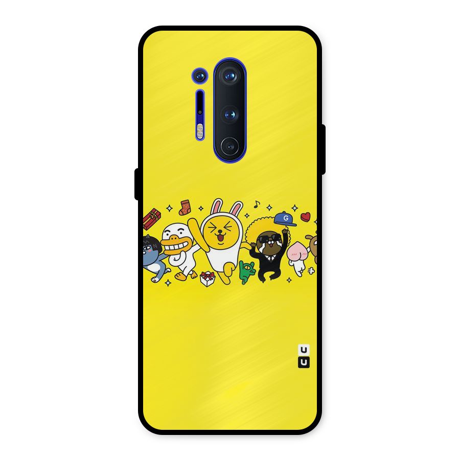 Yellow Friends Metal Back Case for OnePlus 8 Pro
