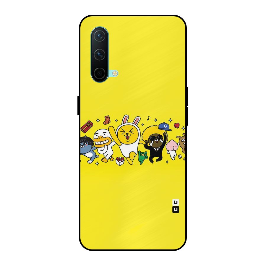 Yellow Friends Metal Back Case for OnePlus Nord CE 5G