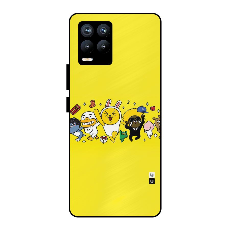 Yellow Friends Metal Back Case for Realme 8 Pro