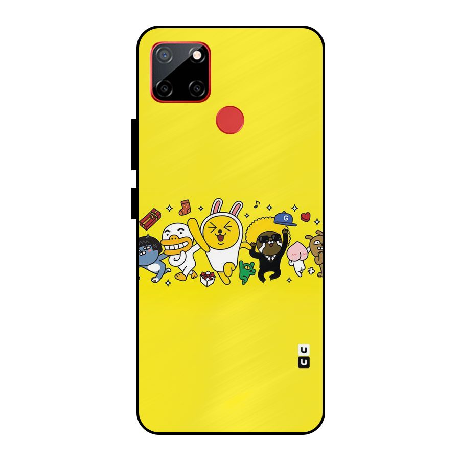 Yellow Friends Metal Back Case for Realme C12