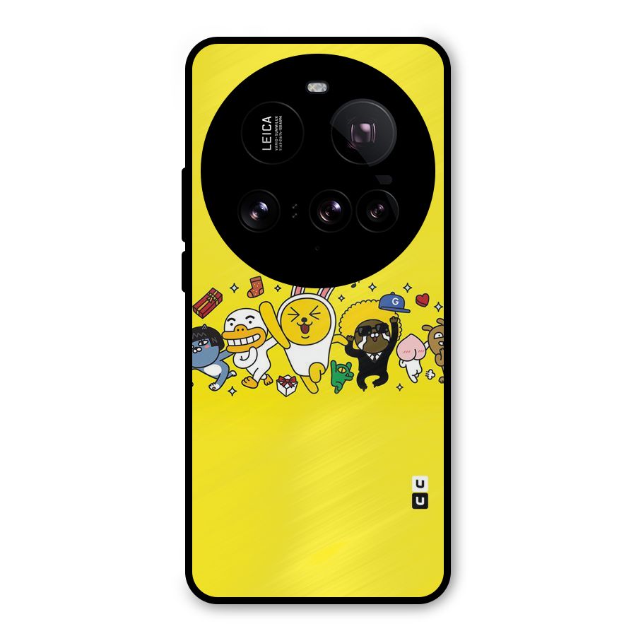 Yellow Friends Metal Back Case for Xiaomi 15 Ultra