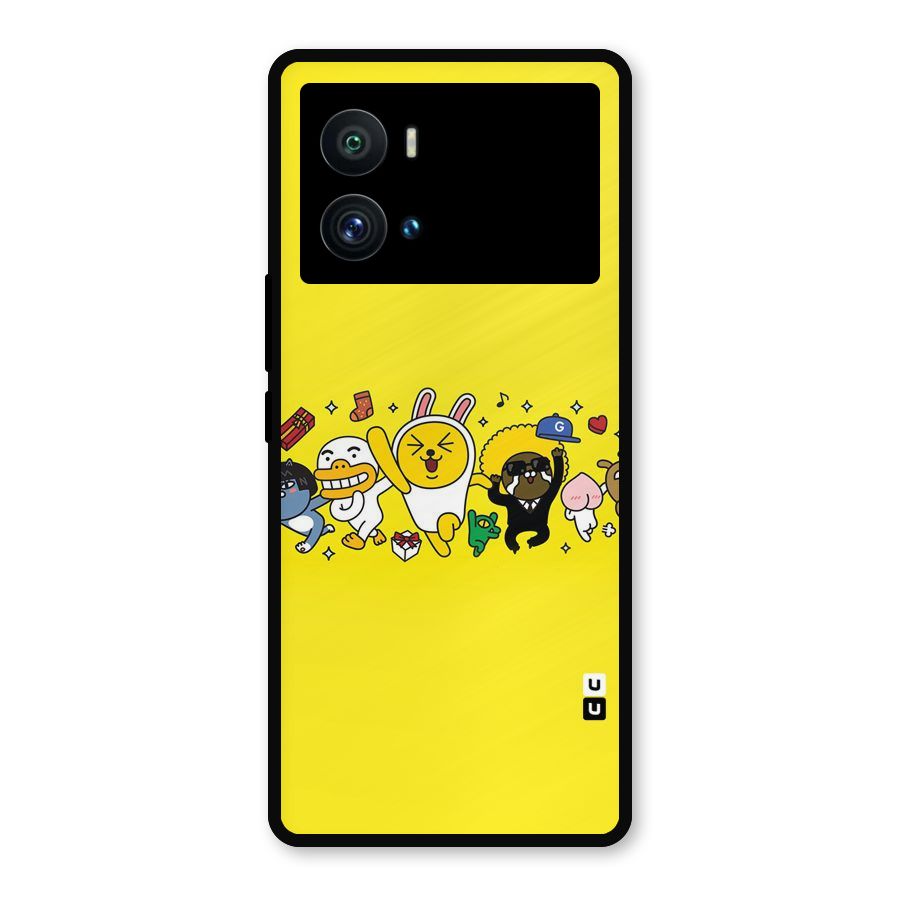 Yellow Friends Metal Back Case for iQOO 9 Pro