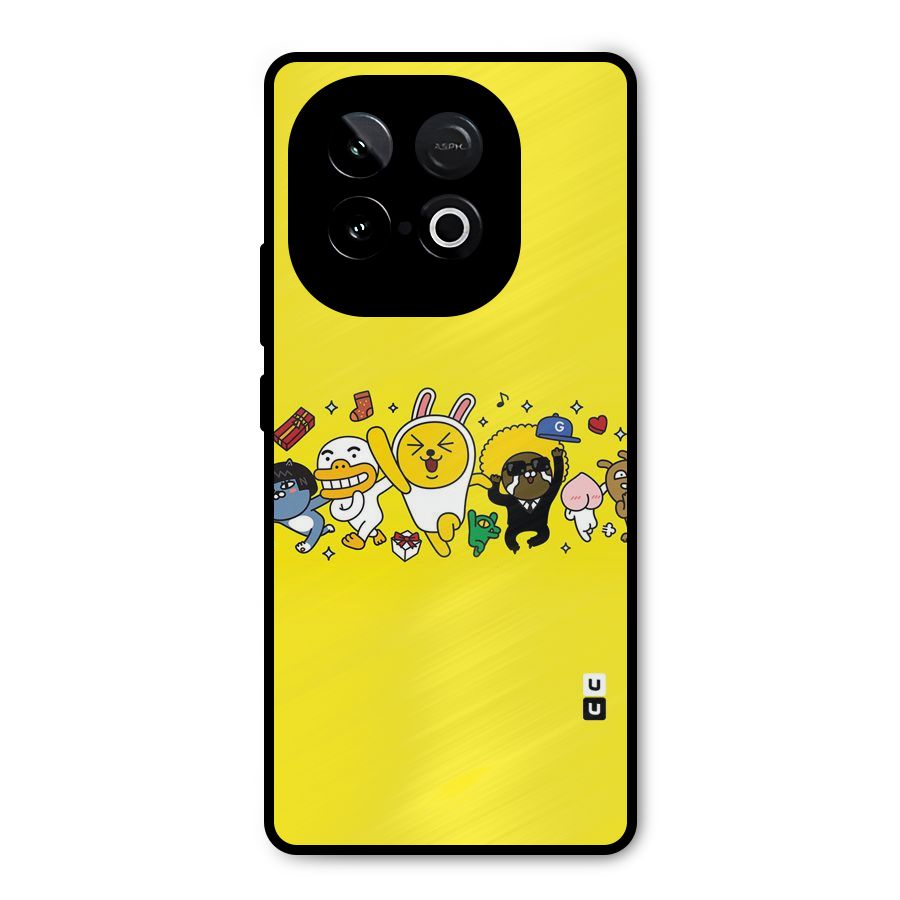 Yellow Friends Metal Back Case for iQOO Neo 10