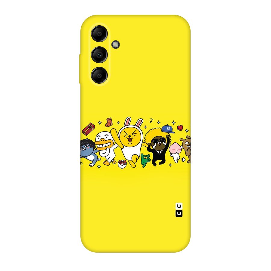 Yellow Friends Original Polycarbonate Back Case for Galaxy A14 5G