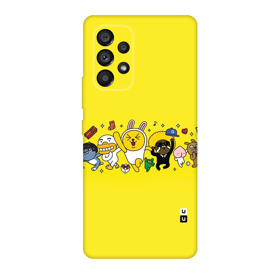 Yellow Friends Original Polycarbonate Back Case for Galaxy A53 5G