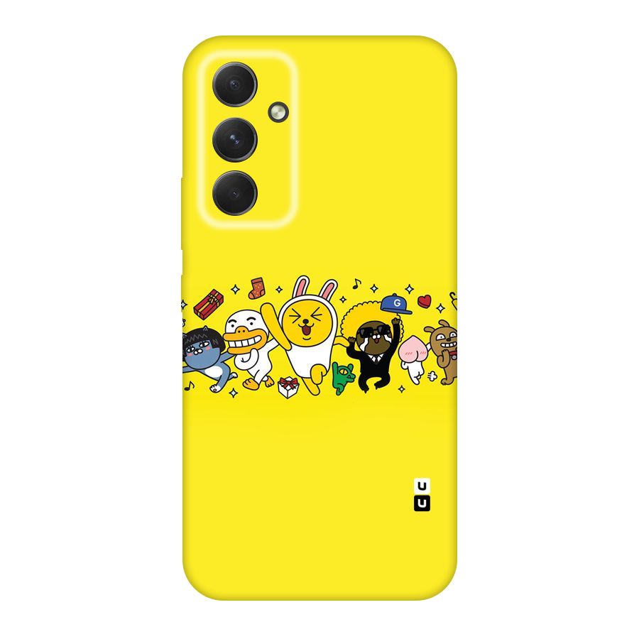 Yellow Friends Original Polycarbonate Back Case for Galaxy A54