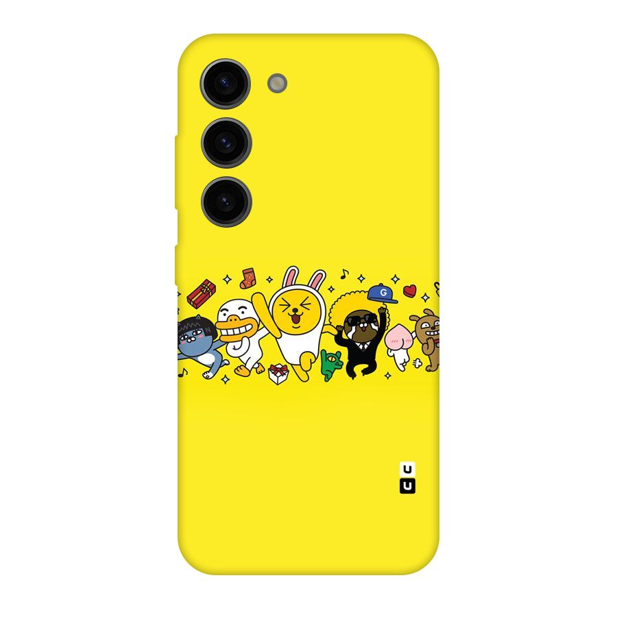 Yellow Friends Original Polycarbonate Back Case for Galaxy S23