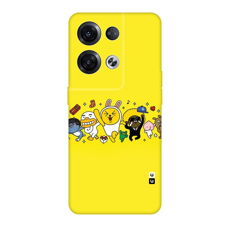 Yellow Friends Original Polycarbonate Back Case for Oppo Reno8 Pro 5G