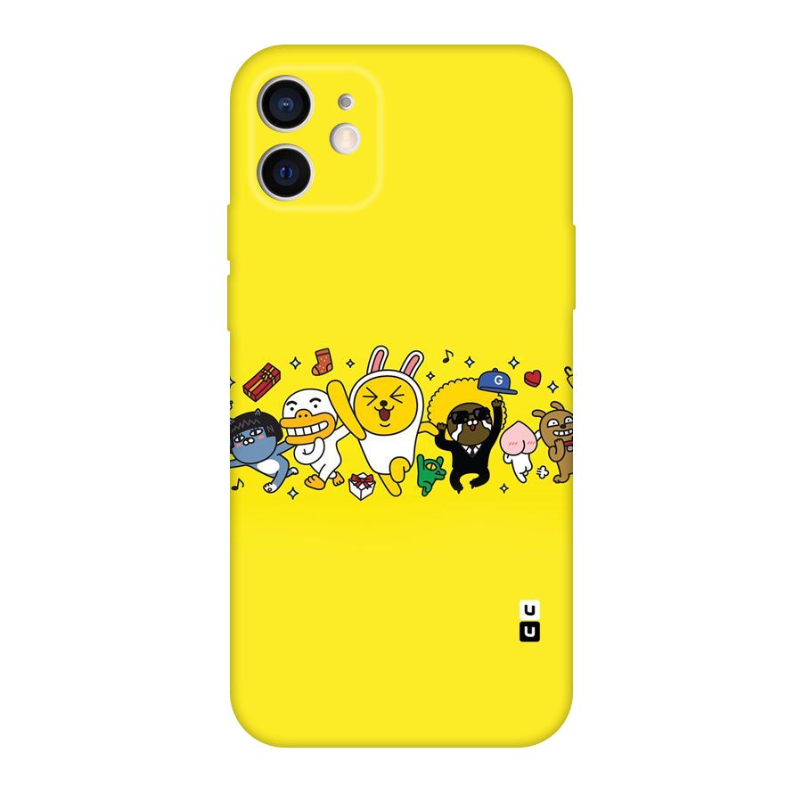 Yellow Friends Original Polycarbonate Back Case for iPhone 12