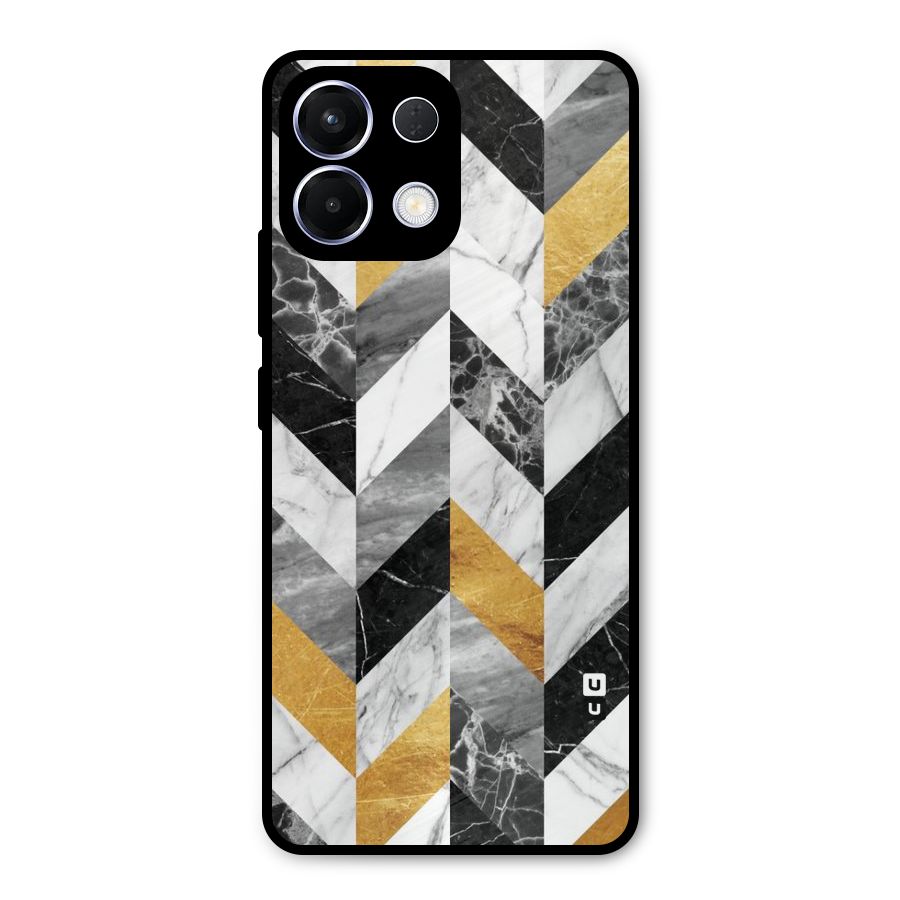 Yellow Grey Marble Metal Back Case for Oppo K13