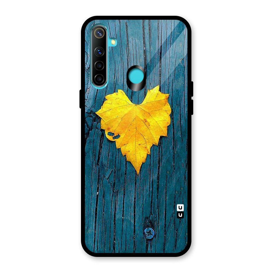 Yellow Leaf Glass Back Case for Realme 5