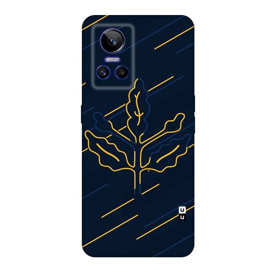 Yellow Leaf Line Original Polycarbonate Back Case for Realme GT Neo 3