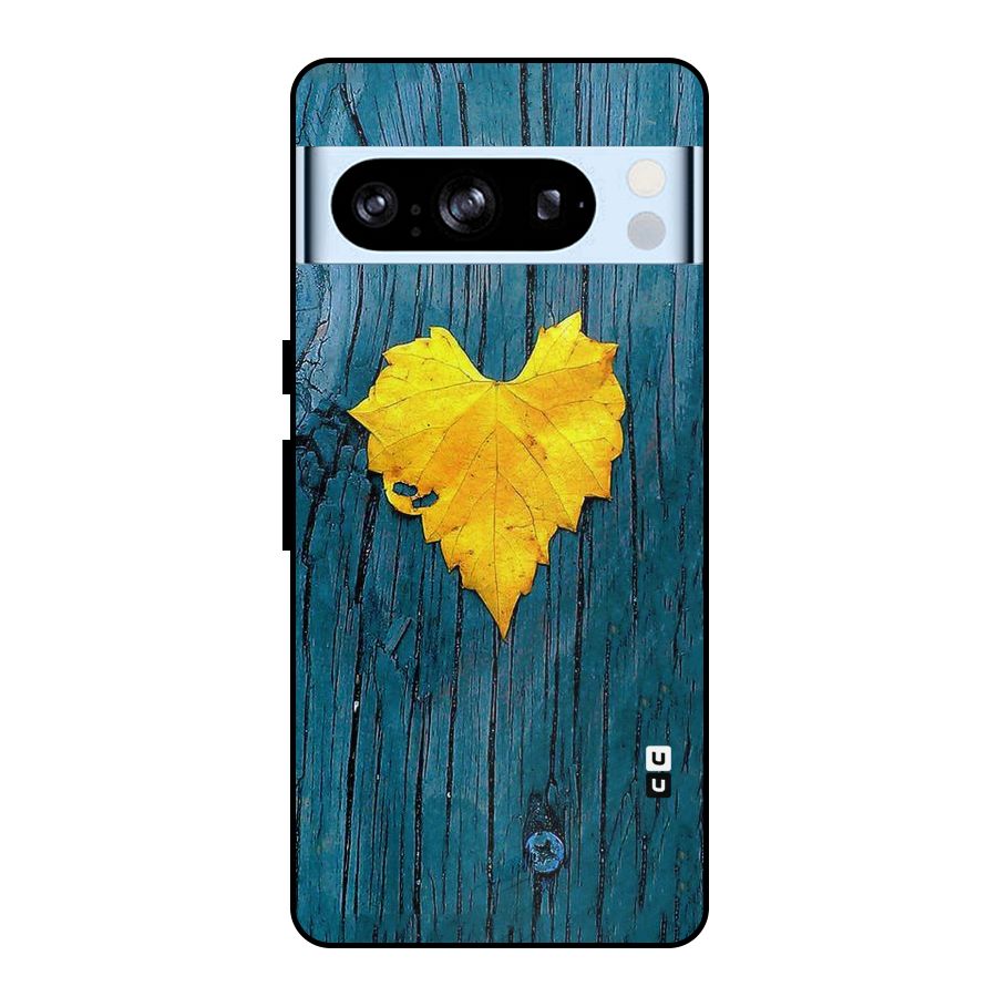 Yellow Leaf Metal Back Case for Google Pixel 8 Pro