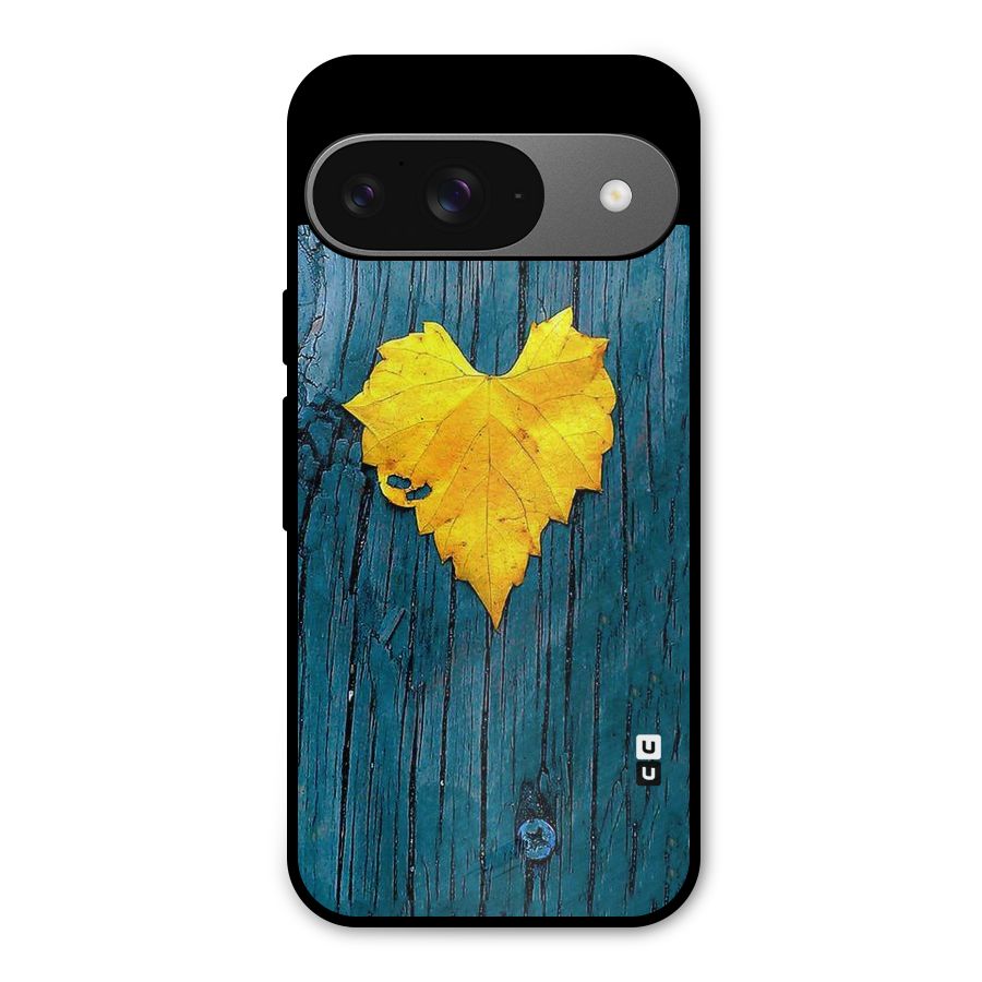 Yellow Leaf Metal Back Case for Google Pixel 9