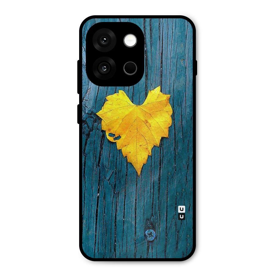 Yellow Leaf Metal Back Case for OnePlus 13s