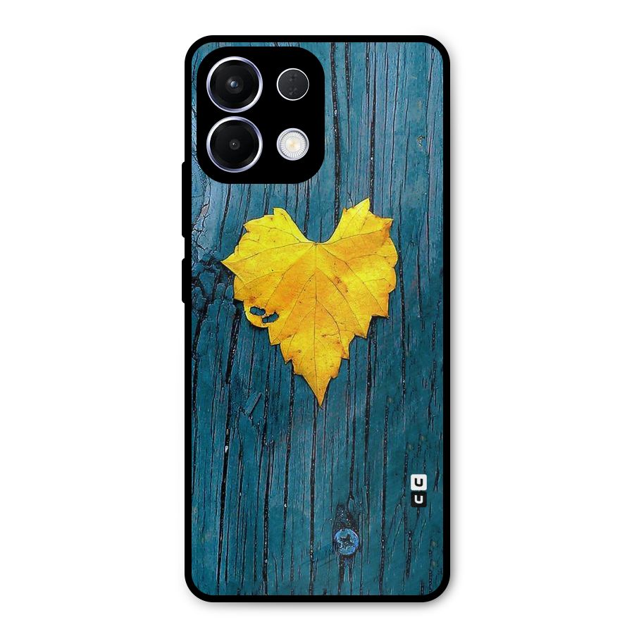 Yellow Leaf Metal Back Case for Oppo K13