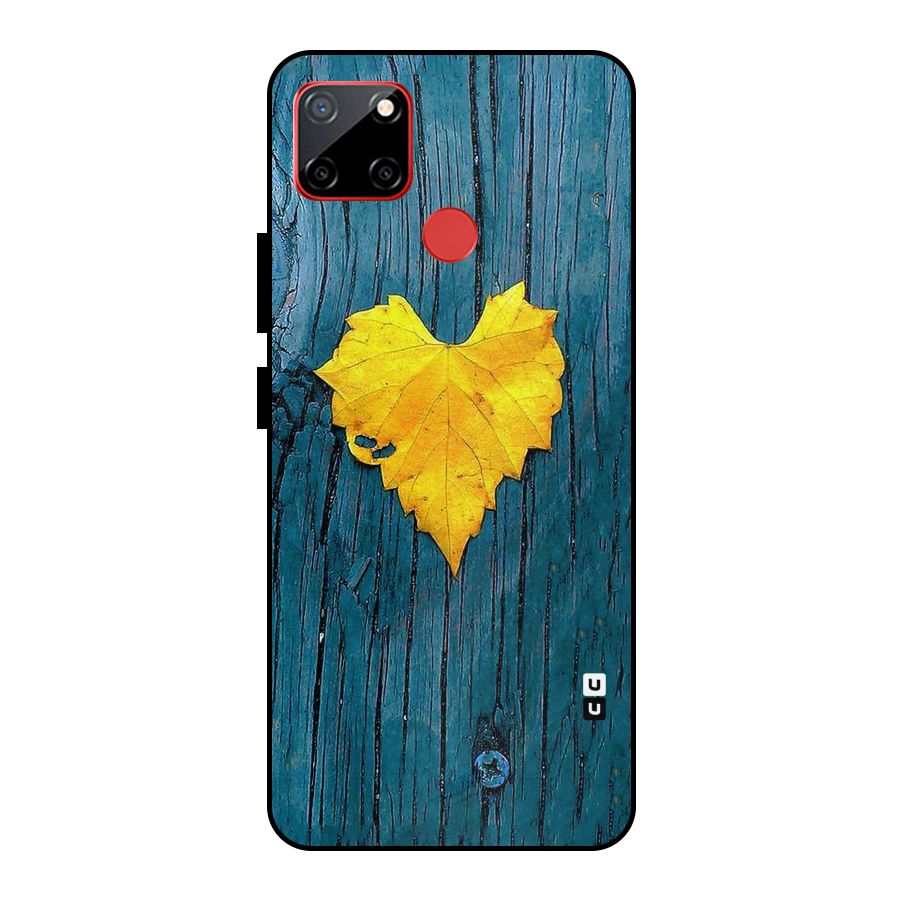 Yellow Leaf Metal Back Case for Realme C12
