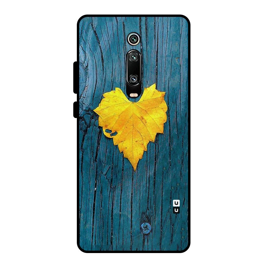 Yellow Leaf Metal Back Case for Redmi K20 Pro