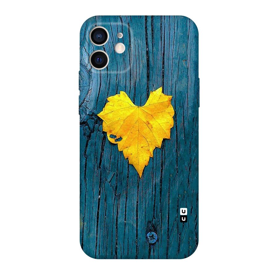 Yellow Leaf Original Polycarbonate Back Case for iPhone 12
