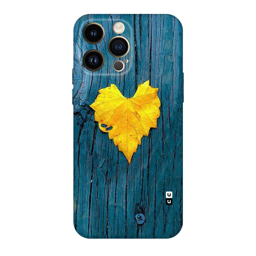 Yellow Leaf Original Polycarbonate Back Case for iPhone 14 Pro Max