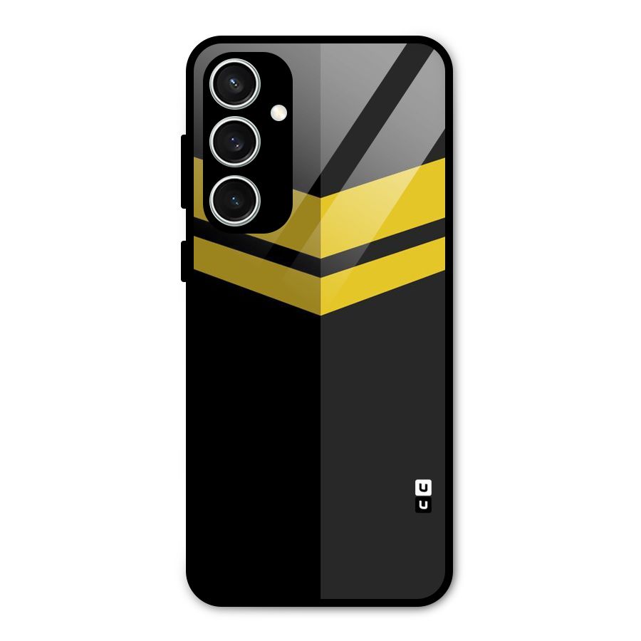 Yellow Lines Glass Back Case for Galaxy S23 FE