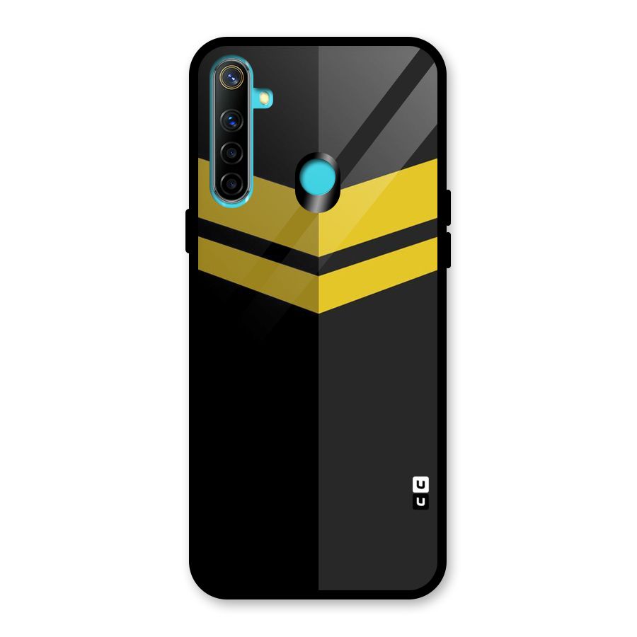 Yellow Lines Glass Back Case for Realme 5
