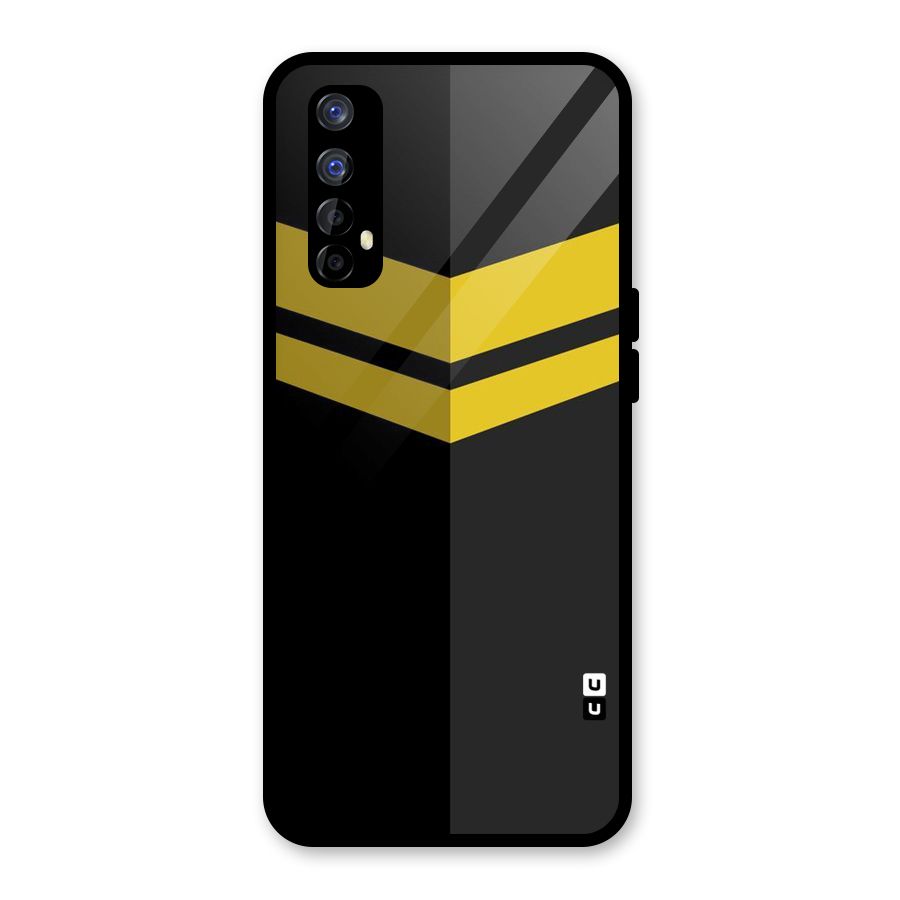 Yellow Lines Glass Back Case for Realme 7