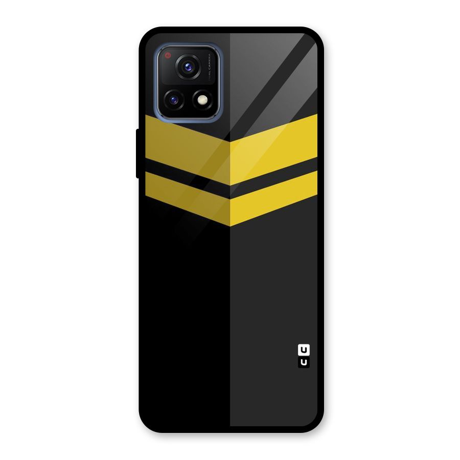 Yellow Lines Glass Back Case for Vivo Y72 5G