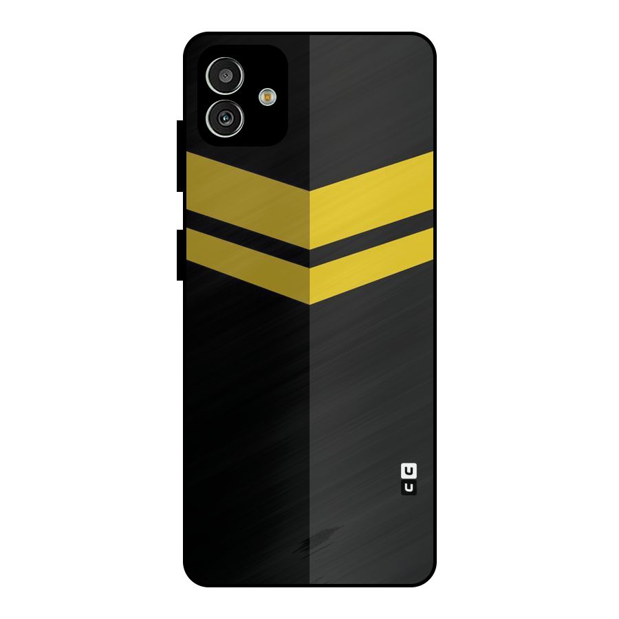 Yellow Lines Metal Back Case for Galaxy M13 5G