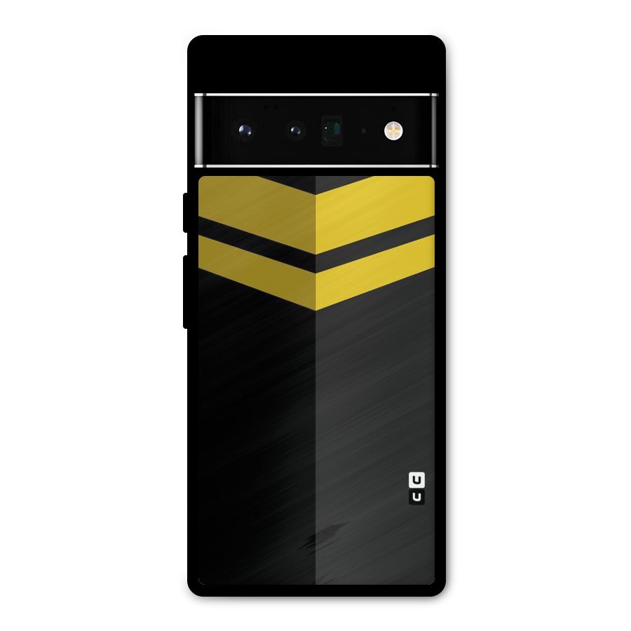 Yellow Lines Metal Back Case for Google Pixel 6 Pro