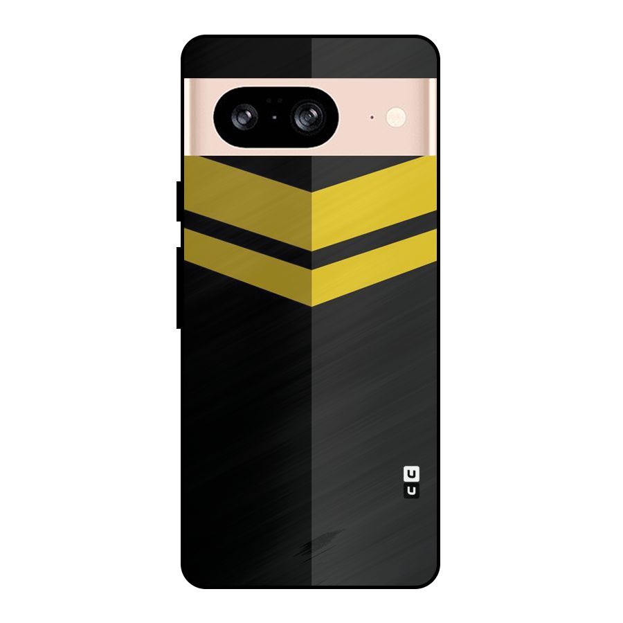 Yellow Lines Metal Back Case for Google Pixel 8