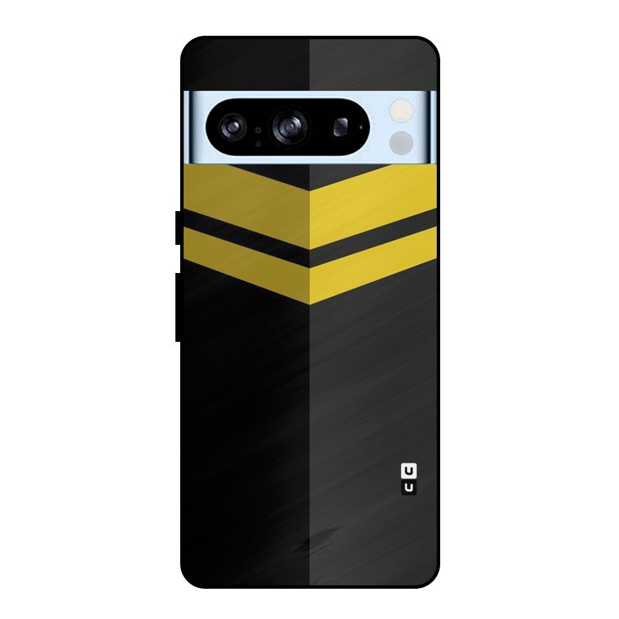 Yellow Lines Metal Back Case for Google Pixel 8 Pro