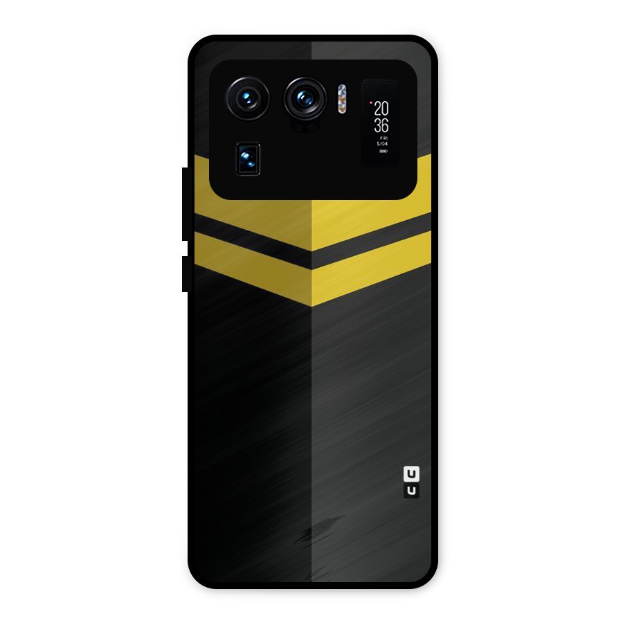 Yellow Lines Metal Back Case for Mi 11 Ultra
