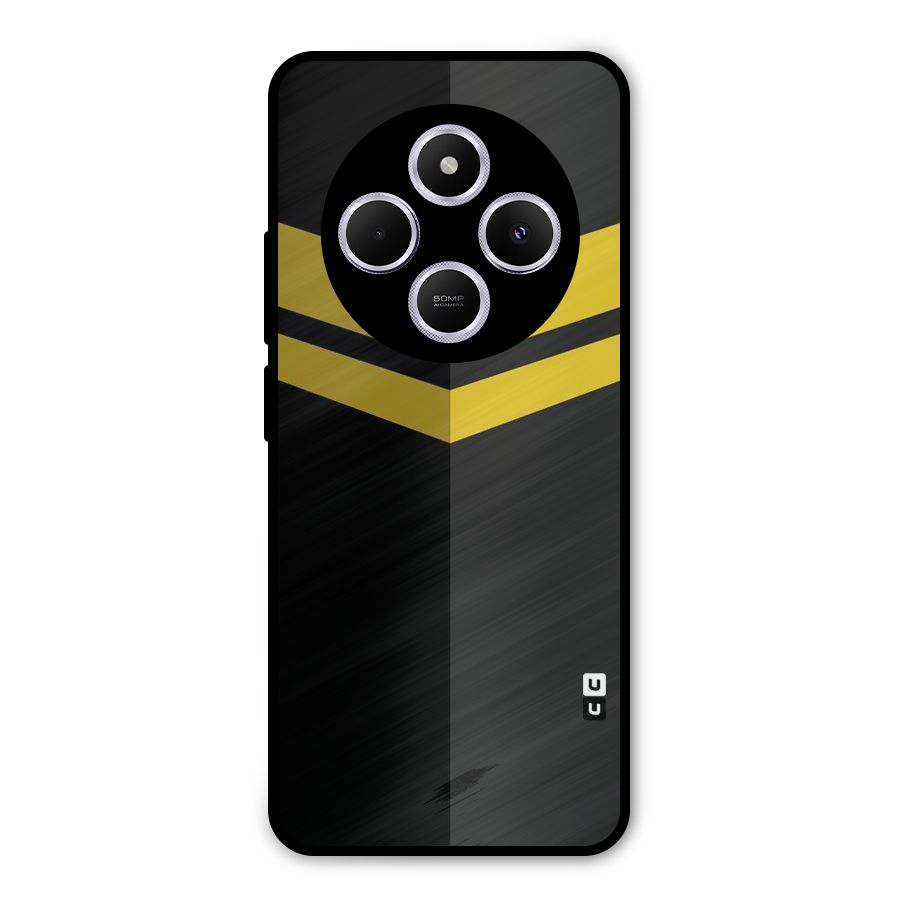 Yellow Lines Metal Back Case for Redmi A4