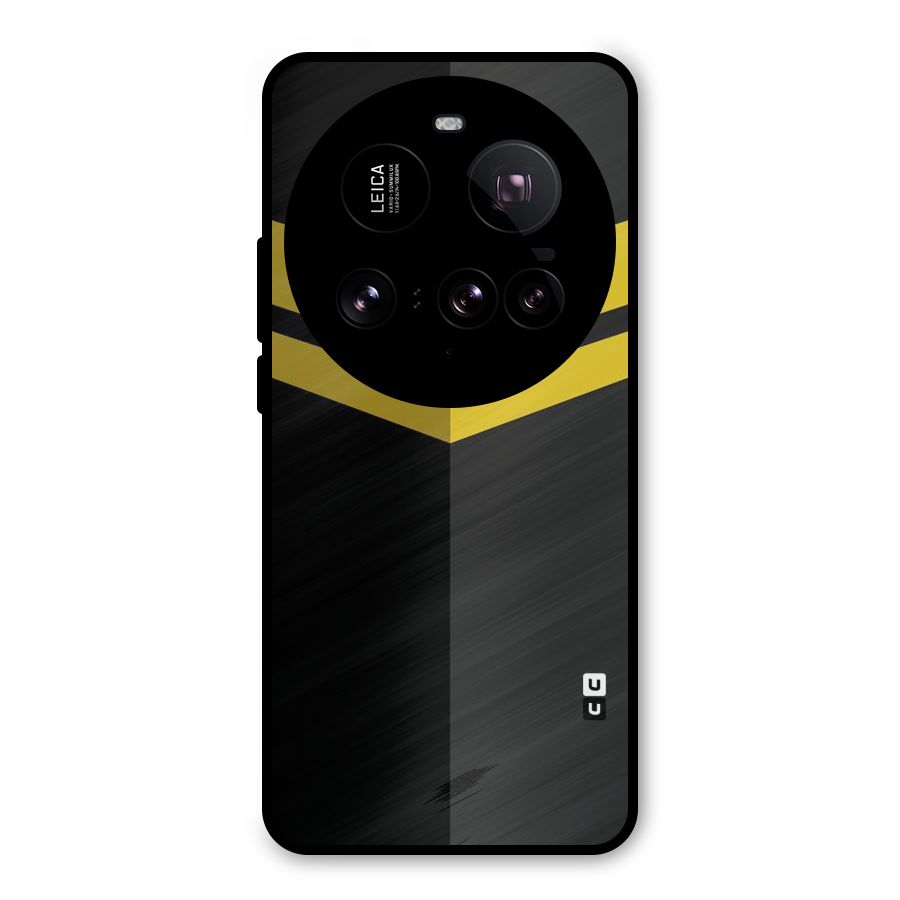 Yellow Lines Metal Back Case for Xiaomi 15 Ultra